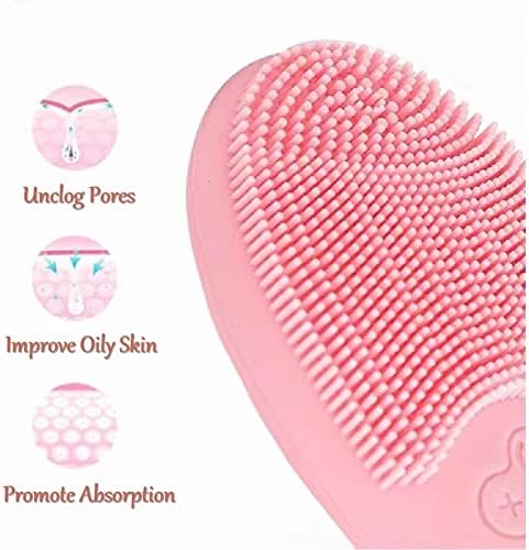 Escova de limpeza facial, aprimora a absorção de produtos para cuidados com a pele facial, o rosto de silicone