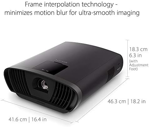 Projector 4K LED Smart LED de ViewSonic com Dual Harman Kardon Speakers 125% Rec 709 3D PRONTO FRAME
