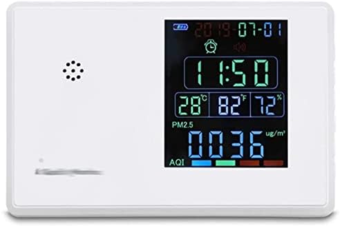 Sicunang Termômetro Digital CO2 Medidor HCHO PM2.5 Monitor HyGrothermografilor de alarmes Relógio de CO2 Monitor
