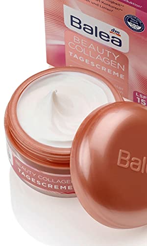 Balea Beauty Collagen Day Cream com colágeno Booster e Acacia Collagen, 50 ml