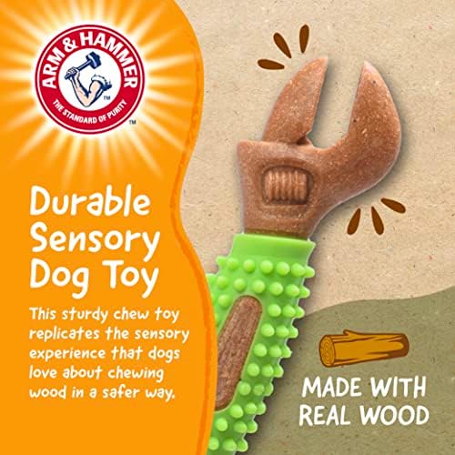 Arm & Hammer for Pets Chew Tools Collection: Wood Blend Chew Toy para cães | Torrões de mastigar de cachorro de