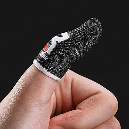 Tampa os dedos compactos anti-arranhões luvas de dedos de dedos anti-riscos pretos à prova de suor