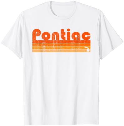 T-shirt retro dos anos 80 Pontiac Mi