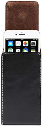 Caixa de couro do coldre de pingping para iPhone 11 Pro Max/XS Max, bolsa de estojo do coldre de cinto para Samsung