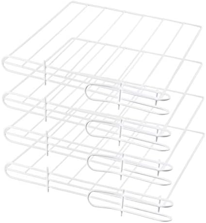 Divisores de prateleira de armário da YBM Home com colchetes extras para estabilidade em armários