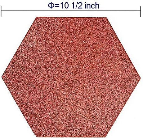 Revtime 20 PCs Pavimentações de borracha hexagones 10-1/2 , 3/4 de espessura para pavimentadores de