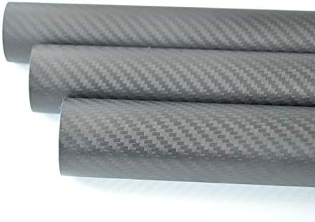 Tubo de fibra de carbono de 25mm de 25 mm od 25mm x id 21mm x 1000 mm 3k Matt swill roll embrulhado