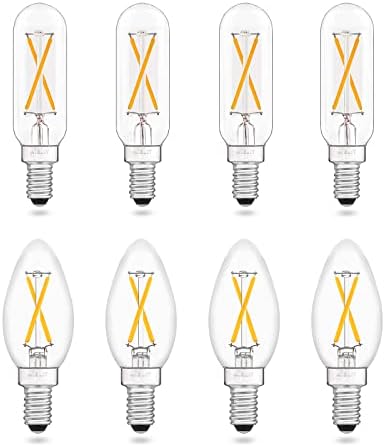 Aielit Pacote de lâmpadas LED vintage, lâmpadas incandescentes equivalentes a 25w, 2700k branco, lâmpadas