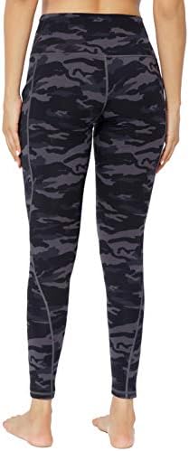 SERHOM Black Camo Yoga Pants for Women High Workout Soft 7/8 Comprimento Athletic Yoga Leggings com