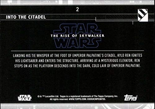 2020 Topps Star Wars The Rise of Skywalker Série 2 Azul 2 no cartão de negociação da Citadel Kylo Ren