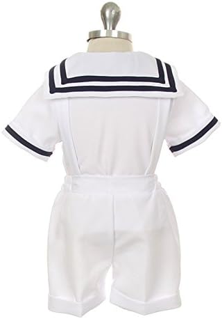 igirldress bebê meninos garotos náuticos marinheiro roupa curta traje de 4 peças