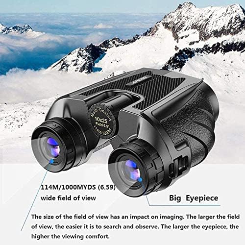 Razzum Precise Compact Binoculars dobrando telescópio leve com mochila, lente revestida Visão clara para observação de pássaros // caminhada/concerto/esportes