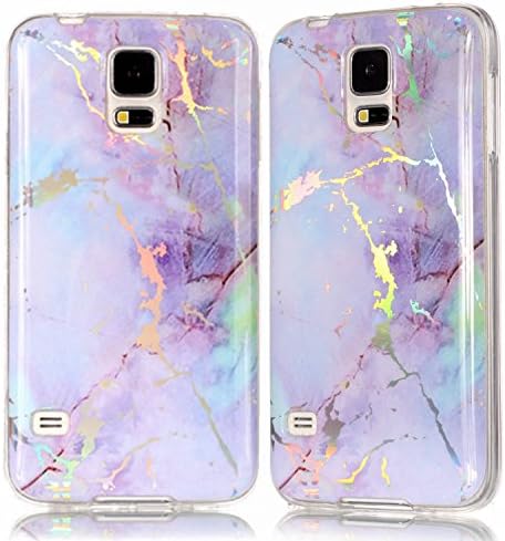 Caixa de Damondy Galaxy S5, 3D Shiny Glitter Glitter Ultra Fin Slim traseiro de corpo inteiro Proteção à tpu macia