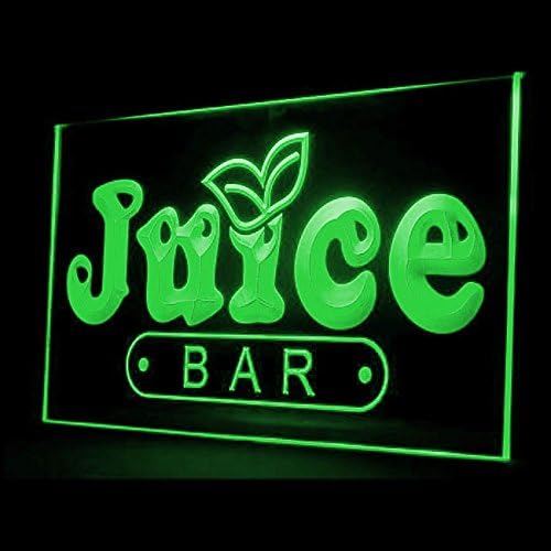 110034 Open Juice Bar Cafe Apple Orange Fruit Shop Display LED Light Neon Sign