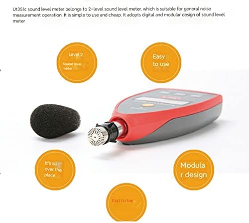 BHVXW Medidor de ruído Digital Nível de medição Volume Decibel Medidor de ruído Detector de teste