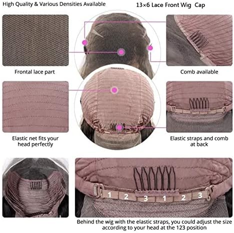 Xzgden Wave Loose HD Lace Transparente Frente Figs Humanos Curl Pré -Puco 13 × 6 Lace Wig Frontal para