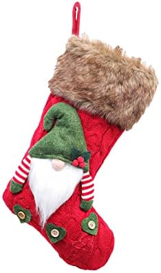 Christmas sem rosto meias de boneca de bolsa de presente pingente de natal dwarf boneca de pelúcia meias