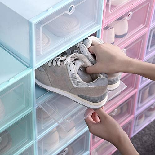 ZRSJ Impermeável 1 Caixa de sapato de flip -flip, caixa de gavetas transparente, caixa de sapatos