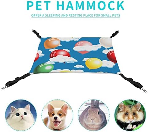 Cama de gato balões coloridos pet gaiola de pet hammock leito de suspensão respirável para gatinho filhote