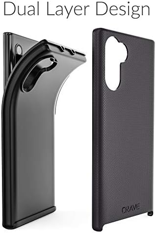 Crave Note 10 Case, Caso da série de proteção dupla para Samsung Galaxy Note 10 - Black