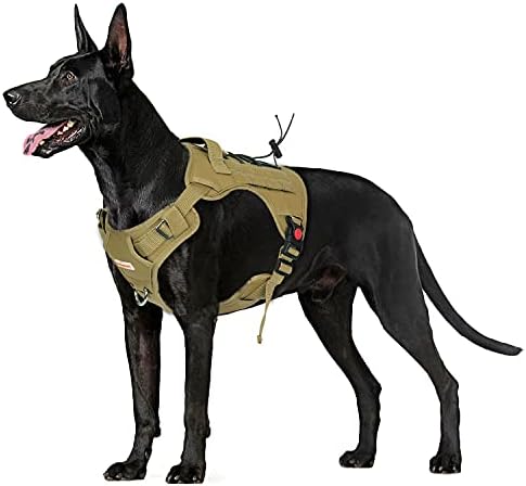 Babyltrl Tactical Dog Arnness Para cães pequenos médios grandes, sem treinamento de cães para caminhar colete molle