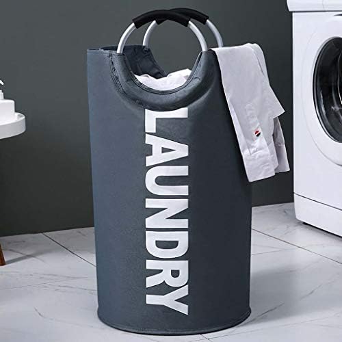 Hqash grande cesta de lavanderia lavanderia de tecido dobrável, bolsa dobrável de lavanderia, cesta de armazenamento