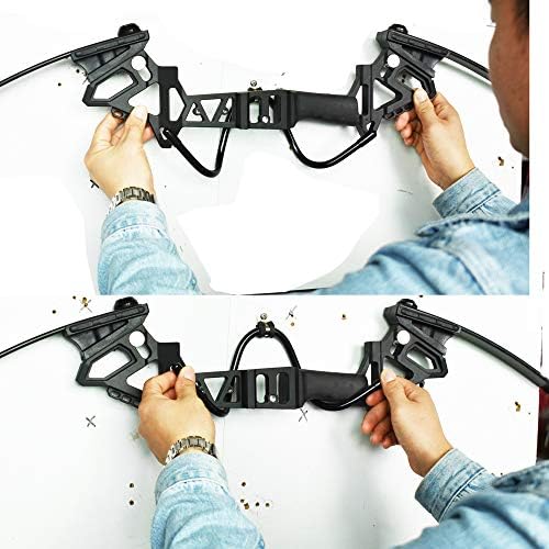 Yyst Bow Display Hanger de parede Rack de montagem de parede para exibir seu arco - sem arco - não mais que