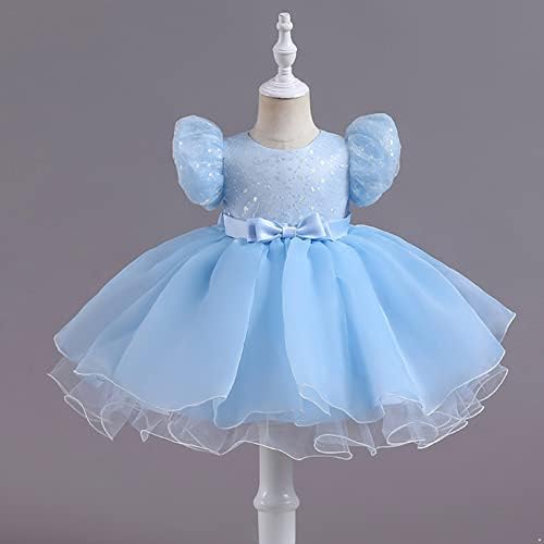 Vastwit Princess Baptism Dress for Baby Toddler Girls Roupet Roupentfit de lantejoulas de renda TULLE