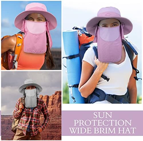 4 Chapéu de pesca de embalagem, chapéu de proteção solar com retalho no pesco