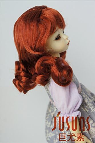 JD038 6-7 '' Cenout Red 1/6 YOSD DOLL WIGS 16-18cm