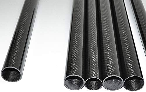 Tubo de fibra de carbono de 3k de 3k OD 30mm x ID 28mm x 1000mm 3k Garra brilhante Roll embrulhado Hasta
