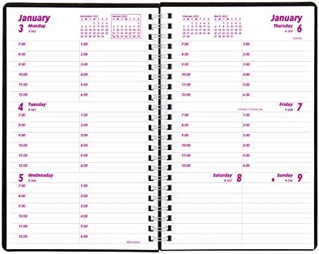 Brownline 2022 Duraflex Weekly Planner, livro de compromissos, 12 meses, janeiro a dezembro, encadernação