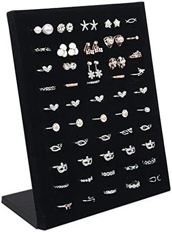 Xwwdp anel de veludo rack, usado para armazenar 50 assentos, usados ​​para anel de jóias de rack de armazenamento