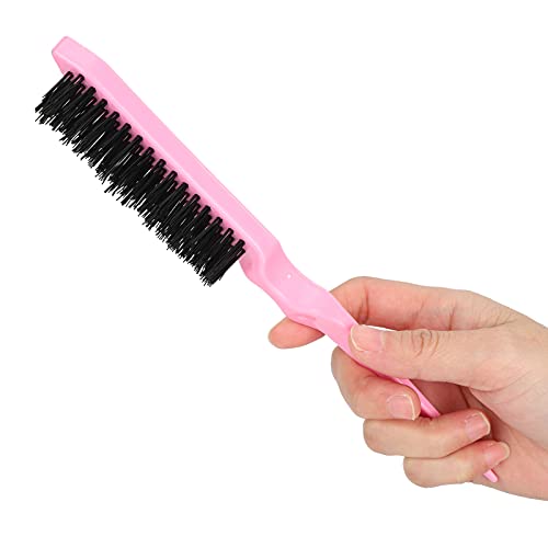 Provocação de escova de cabelo, pincel de estilo de alça de plástico usado para controle de arestas, backcomba,