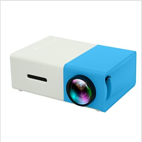 NC Mini Projector Home HD 1080p Mini Projetor Portátil Azul e Branco