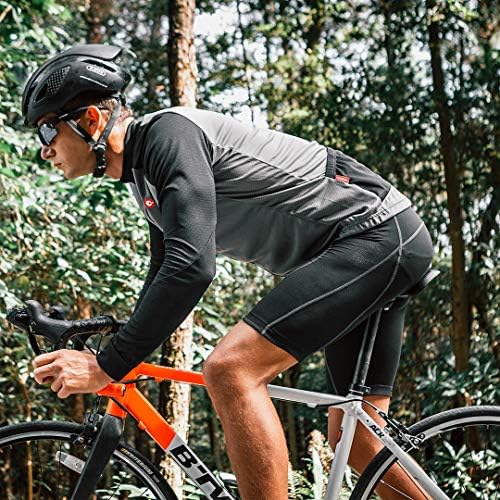 PRZEWALSKI Mens Ciclismo Shorts de roupas íntimas 4d Bike acolchoado sublortes biciclo mtb shorts com