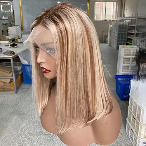 TopNormantic 4/613 Destaque Wigs Front Wigs Humanos pré -arrancados com cabelos de bebê de 150% de