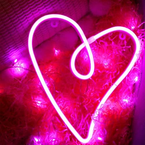 Light Light Light Light Valentine Presente para crianças ou ela, LED SHAME SILHA DE NEON SILHAS Lâmpada Decoração de sala rosa para parede, luz divertida para a decoração da sala de crianças alimentada por bateria/USB