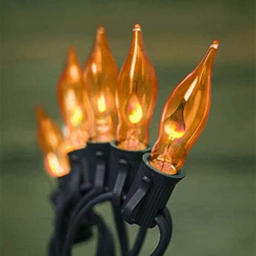 Lâmpadas de chama de flicker laranja, lâmpadas de lâmpadas de substituição de chamas laranja de Natal para