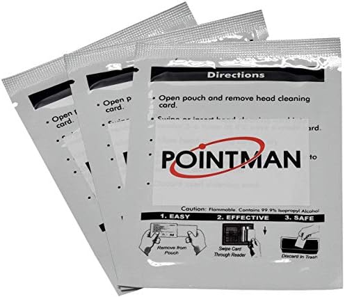 Kit de limpeza avançado de impressora nuvina Pointman [inclui 5 x CR-80, 7 swab, 3 x Long T-Cart, 1 x