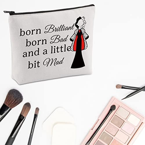 Vamsii Cruella Cosmetic Makeup Bag Evil Queen Gifts Vilões Fãs Presentes Mercadorias Mercadorias