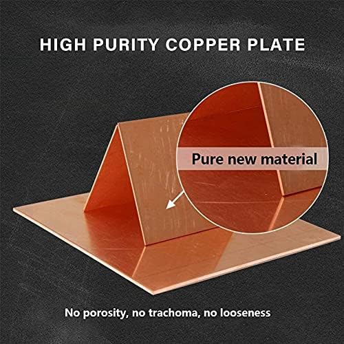 Syzhiwujia Metal Capper Foil Cheol de cobre Metal 99,9% Cu Placa de folha Placa de papel alumínio