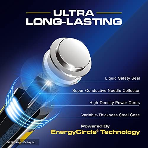 AllMax AAA Máximo de potência Alcalina triplica as baterias-Ultra-durading, prateleira de 10 anos, design à