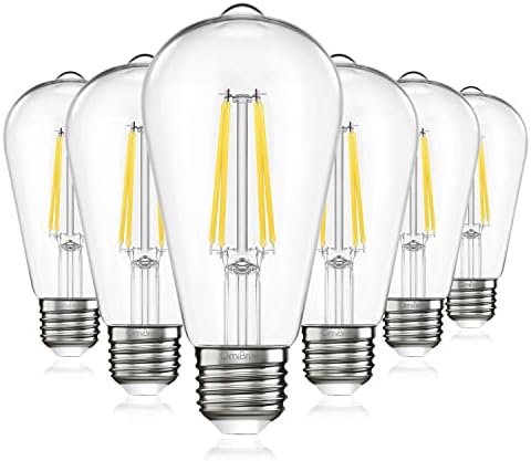 Lâmpadas LED de omibrite Edison, lâmpadas vintage de lâmpadas brilhantes de 60 watts equivalentes, lâmpadas