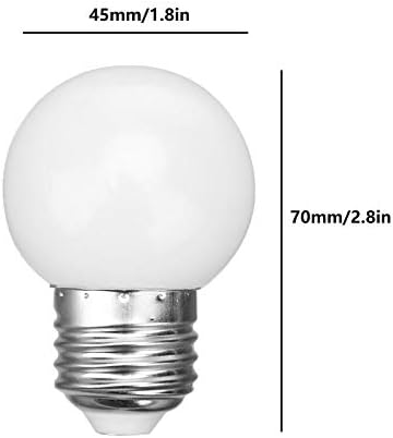 YDJOO G45 Bulbo de lâmpada LED 3W Bulbos de vaidade global de 30 watts Lâmpada de substituição Branca branca