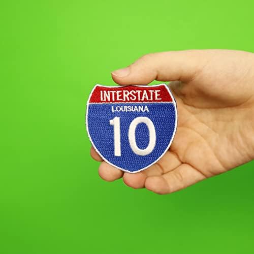 Interestadual 10 patch i-10 signo de estrada bordada na Flórida