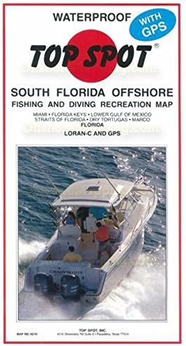 Topspot N210 Mapa de pesca offshore do sul da Flórida