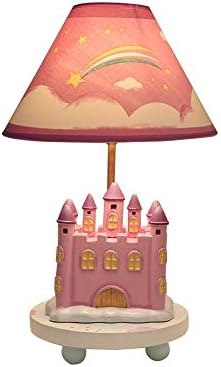 Guocc Modern Princess Castelo Tabela Lâmpada de menina Quarto Câmara de mesa Luz de desenho animado fofinho
