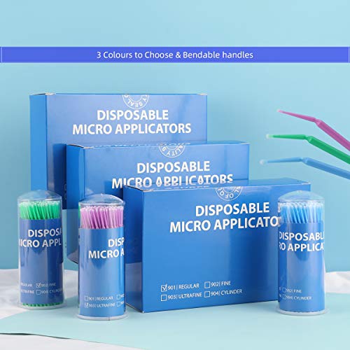 Aplicadores de microbrush descartáveis ​​MicroSwabs Latisse Application Brushes 400 PCs, micro aplicativo