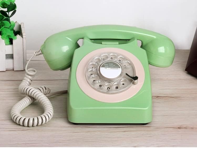 Telefones com fio Mxiaoxia Cordou telefones de escritório rotativo clássicos 1930s Antique telefones vintage